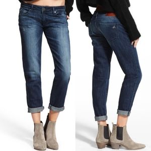 DL1961 Riley Boyfriend Relaxed Fit Nassau Blue Jeans Sz 26